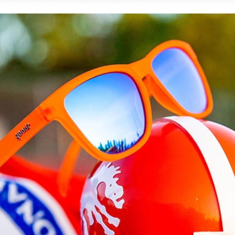 Goodr The OG Donkey Goggles Sunglasses Orange Blue Polarized G00574-OG-02